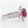 Image 3 : GIA Plat. 2.14ctw Thai Ruby & Diamond Ring, 6