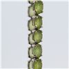 Image 4 : 18K White Gold 14.00ct Peridot Bracelet 6"