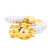 Image 1 : Vintage 18K Gold Twoâ€‘Tone Dragon Motif Diamond Ring, Size 7.5