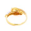 Image 5 : Vintage 18K Gold Twoâ€‘Tone Dragon Motif Diamond Ring, Size 7.5