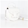 Image 2 : CELINE Mini Besace Cuir Triomphe White Leather Bag