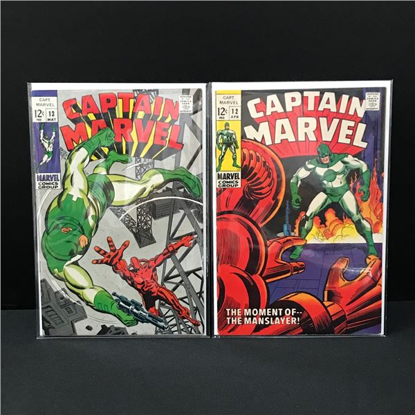 LOT OF 2 CAPTAIN MARVEL COMICS