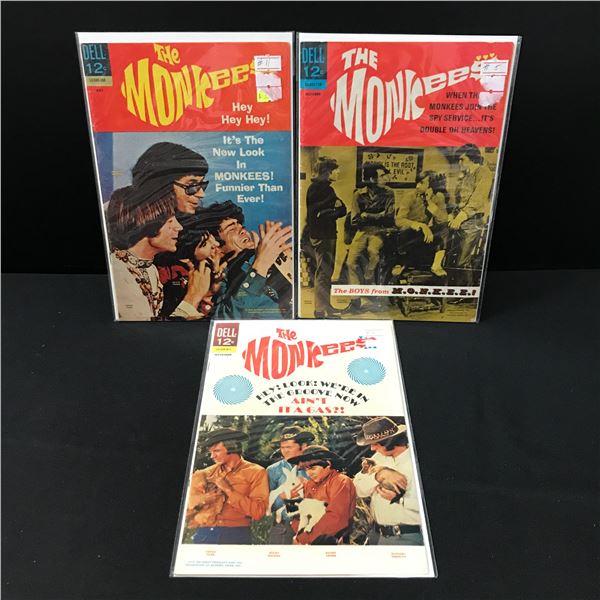 LOT OF 3 THE MONKEES COMCIS (DELL COMICS)