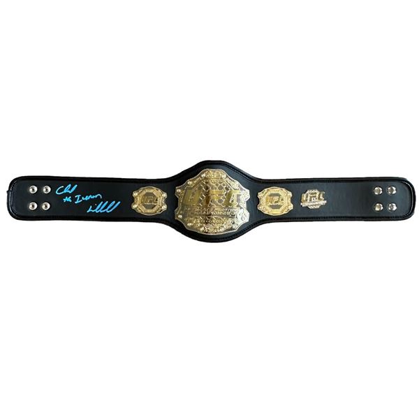 Chuck "The Iceman" Liddell Signed Mid-Size UFC Championship Belt PSA COA