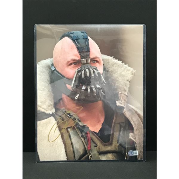 TOM HARDY SIGNED BANE 11 X 14 PICTURE - BECKETT COA
