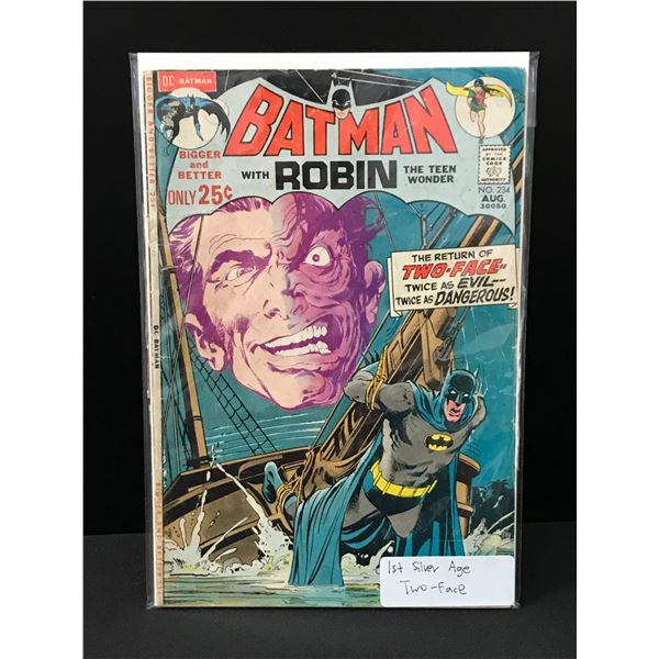 BATMAN WITH ROBIN #234 1ST SILVER AGE APPEARANCE OF TWO FACE - DC COMICS