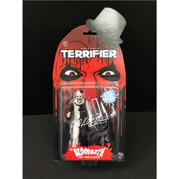 DAVID HOWARD THORNTON SIGNED TERRIFIER ACTION FIGURE - JSA AND WWOC COA