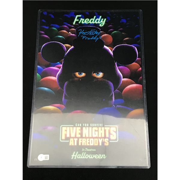 KEVIN FOSTER SIGNED AND INSCRIBED 'FREDDY' 11 X 18 MOVIE POSTER - BECKETT COA