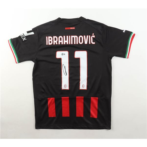 ZLATAN IBRAHIMOVIC SIGNED AC MILAN JERSEY - BECKETT COA