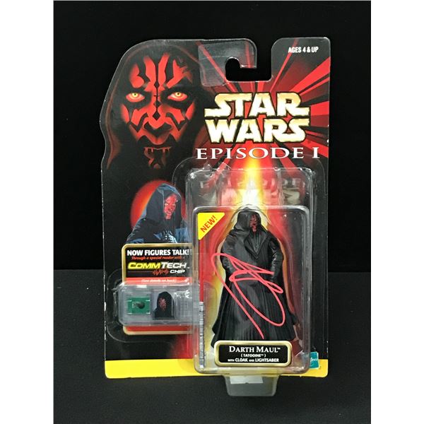 RAY PARKS SIGNED STAR WARS DARTH MAUL ACTION FIGURE - BECKETT AND WWOC COA