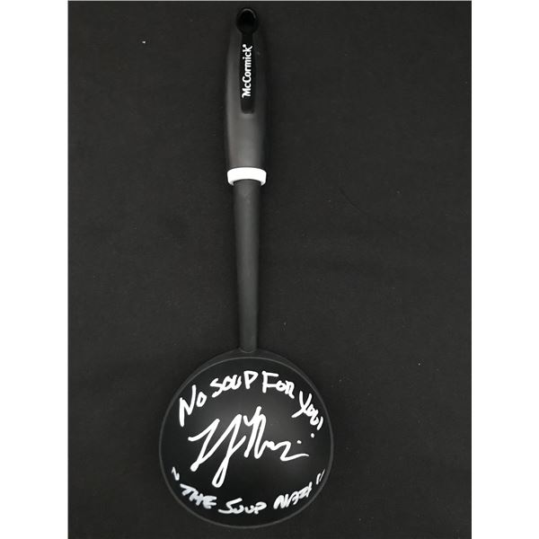 LARRY THOMAS SIGNED AND INSCRIBED SOUP NAZI LADLE - KB COA
