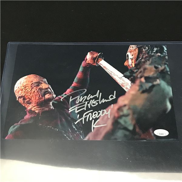 ROBERT ENGLUND SIGNED AND INSCRIBED 'FREDDY' PICTURE - JSA COA