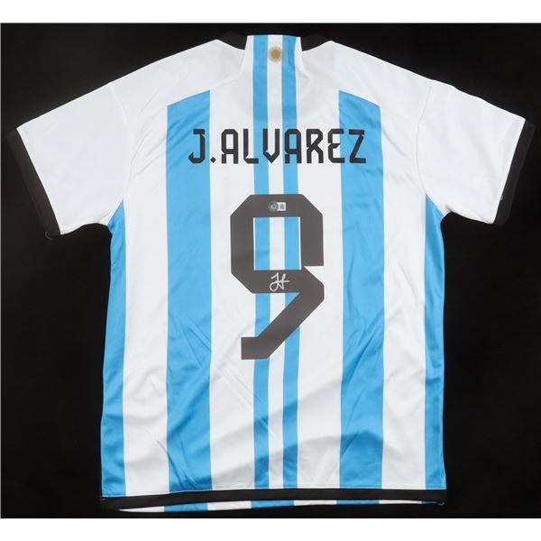 JULIAN ALVAREZ SIGNED ARGENTINA JERSEY - BECKETT COA