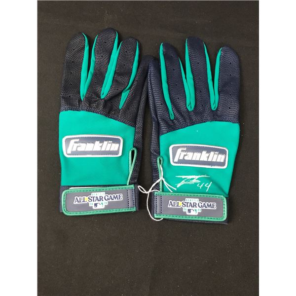 JULIO RODRIGUEZ SIGNED GAME USED GLOVES FANATICS COA