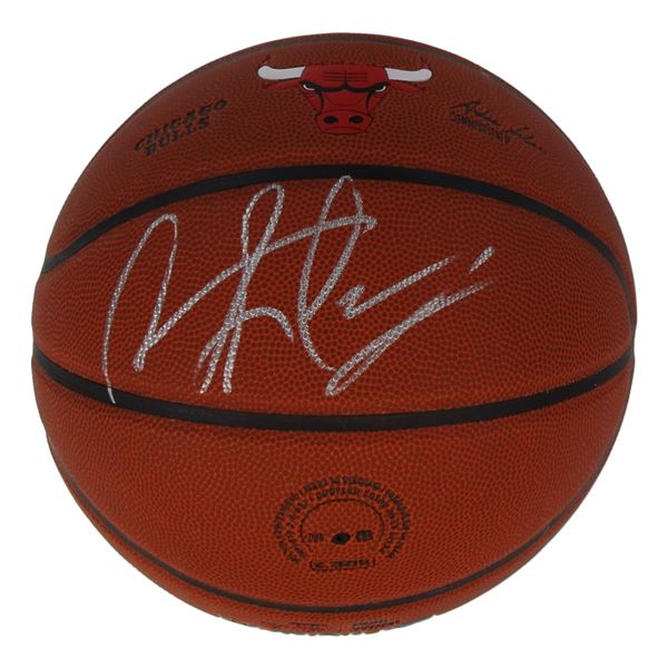 DENNIS RODMAN SIGNED BASKETBALL SCHWARTZ COA