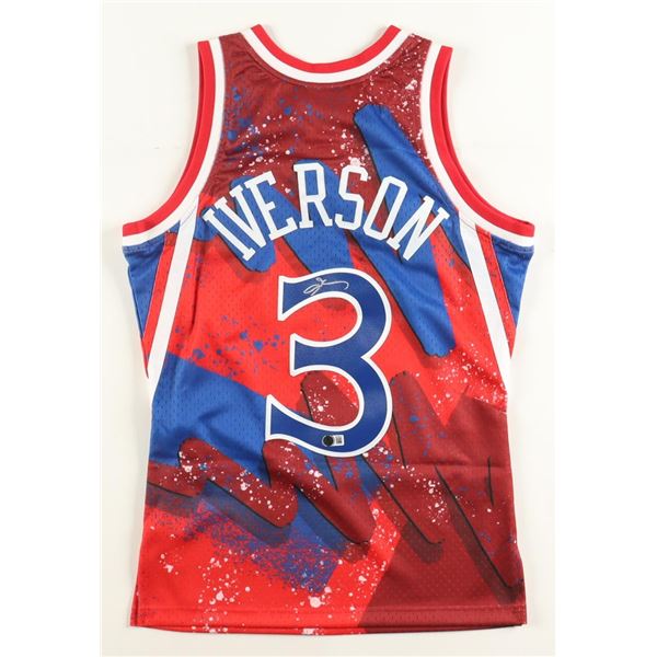 ALLEN IVERSON SIGNED PHILDELPHIA 76ERS JERSEY - BECKETT COA