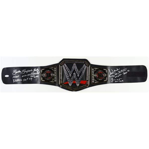 WWE LEDGENDS MULTI SIGNED BELT JSA COA