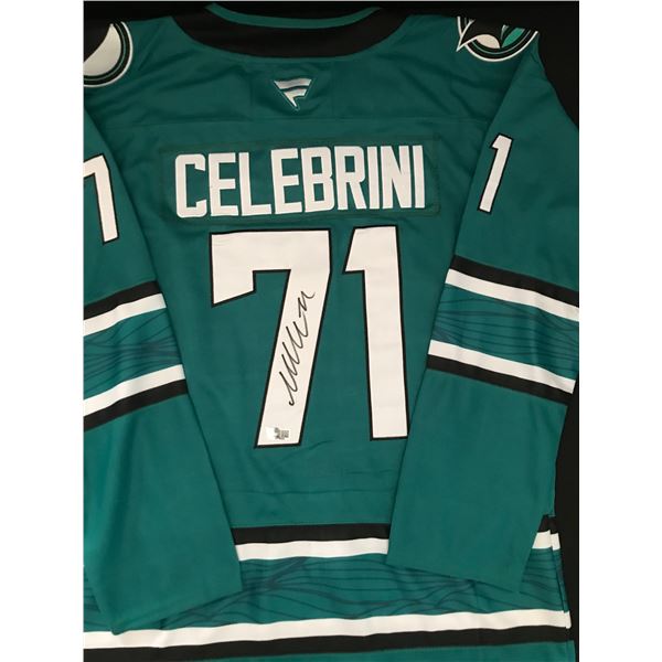 MACKLIN CELEBRINI SIGNED SAN JOSE SHARKS JERSEY - ACE COA