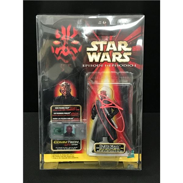 RAY PARK SIGNED STAR WARS DARTH MAUL ACTION FIGURE - BECKETT AND WWOC COA