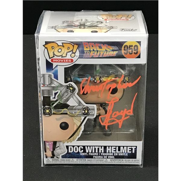 CHRISTOPHER LLOYD SIGNED BACK TO THE FUTURE FUNKO POP - JSA AND WWOC COA