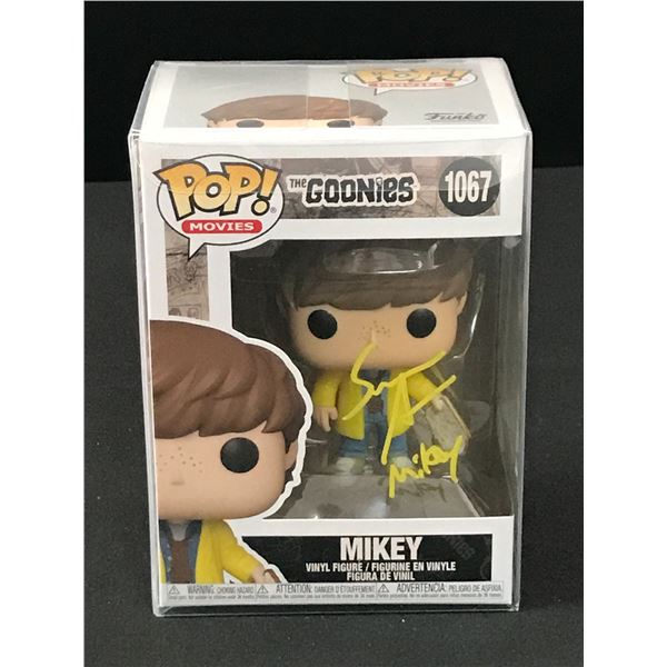 SEAN ASTIN SIGNED MIKEY FUNKO POP - PSA AND WWOC COA