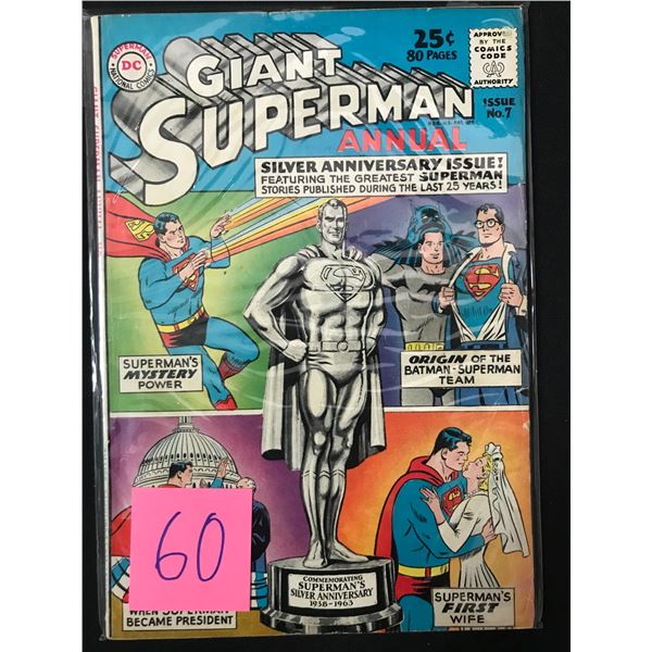 DC COMICS NO.7 GIANT SUPERMAN ANNUAL