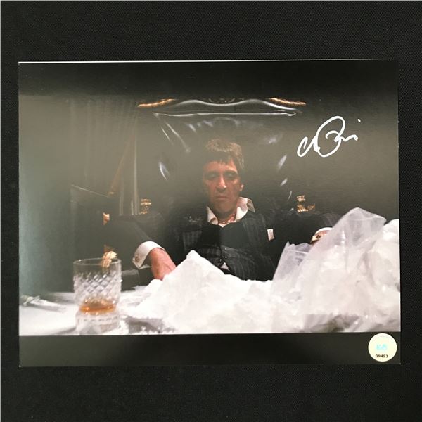 AL PACINO SIGNED SCARFACE 8X10 - KB COA