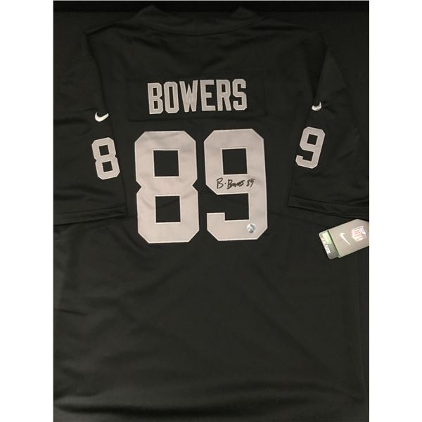 BROCK BOWERS SIGNED LAS VEGAS RAIDERS JERSEY KB AUTHENTICS COA