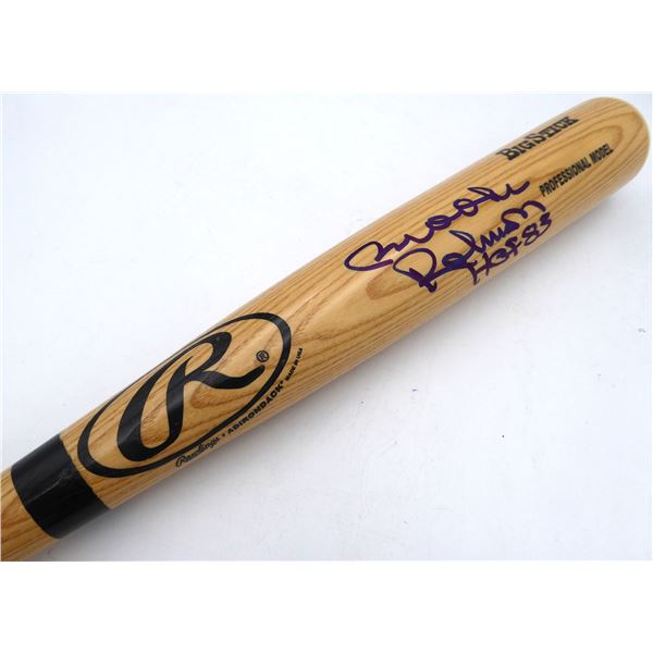 BROOKS ROBINSON SIGNED BASEBALL BAT BECKETT COA