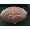 Image 1 : PATRICK MAHOMES AND TRAVIS KELCE SIGNED FOOTBALL ACE COA
