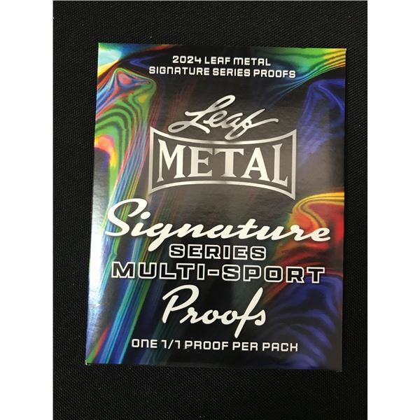 2024 LEAF METAL SIGNATURE SERIES SEALED PACK - CONTAINS 1/1