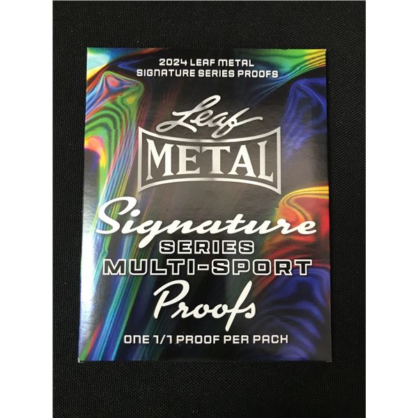 2024 LEAF METAL SIGNATURE SERIES SEALED PACK - CONTAINS 1/1