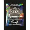 Image 1 : 2024 LEAF METAL SIGNATURE SERIES SEALED PACK - CONTAINS 1/1