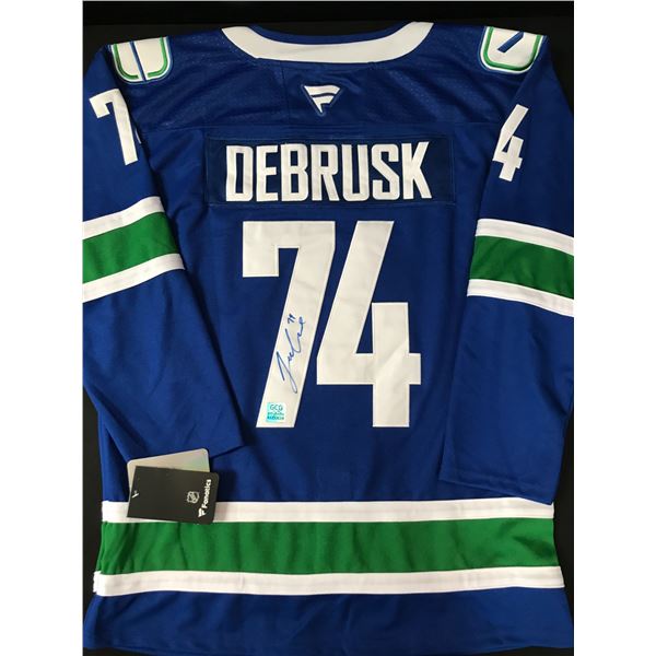 JAKE DEBRUSK SIGNED VANCOUVER CANUCKS JERSEY - GCG COA