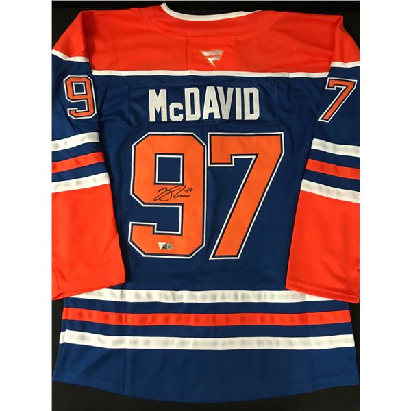 CONNOR MCDAVID SIGNED EDMONTON OILERS HOCKEY JERSEY - ACE COA