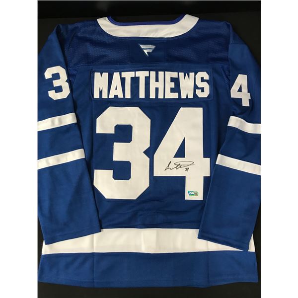 AUSTON MATTHEWS SIGNED TORONTO MAPLES LEAFS HOCKEY JERSEY - ACE COA