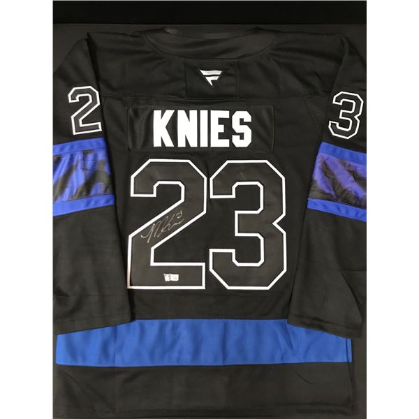 MATTHEW KNIES SIGNED TORONTO MAPLE LEAFS HOCKEY JERSEY - ACE COA