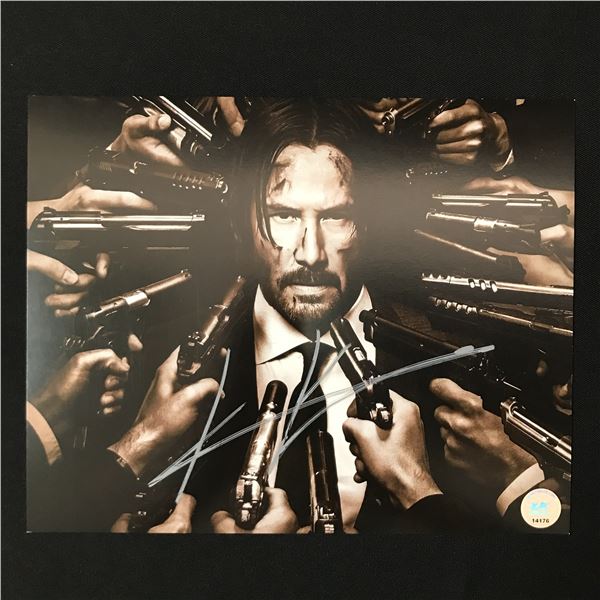 KEANU REEVES SIGNED JOHN WICK 8X10 - KB COA