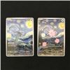 Image 1 : LOT OF 2 POKEMON STARRY NIGHT CARDS