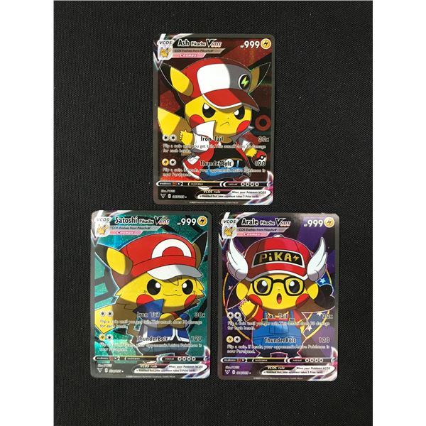 LOT OF POKEMON CARDS PIKACHU AS TRAINERS