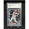 Image 1 : 2019 BOWMAN DRAFT SKY BLUE NO.BD1 ADLEY RUTSCHMAN BECKETT COA