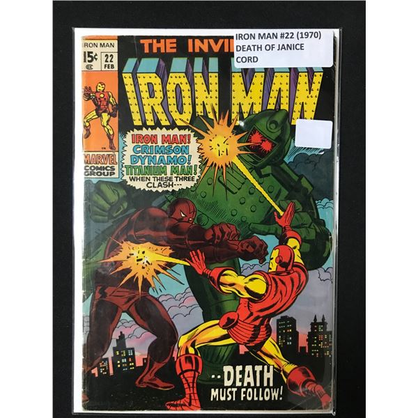 MARVEL COMICS NO.22 THE INVINCIBLE IRONMAN