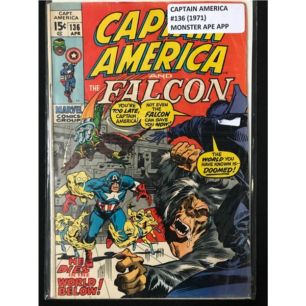 MARVEL COMICS NO.136 CAPTAIN AMERICA AND THE FALCON