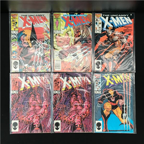 LOT OF 6 X-MEN COMICS (MARVEL COMICS)