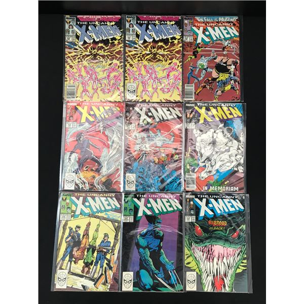 LOT OF 9 X-MEN COMICS (MARVEL COMICS)