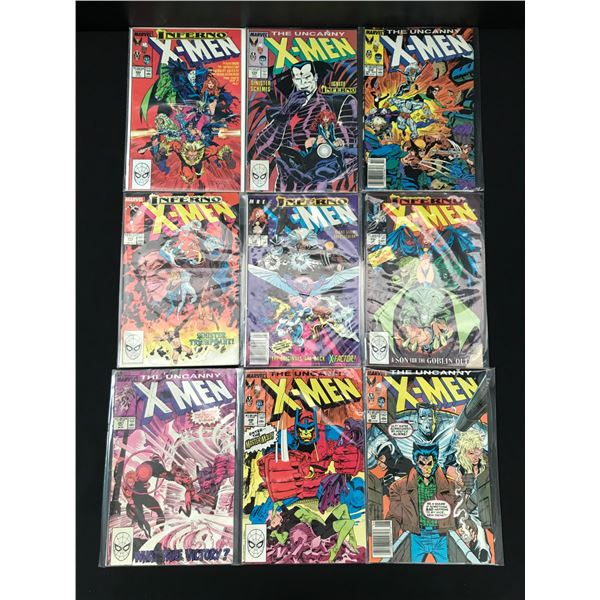 LOT OF 9 X-MEN COMICS (MARVEL COMICS)