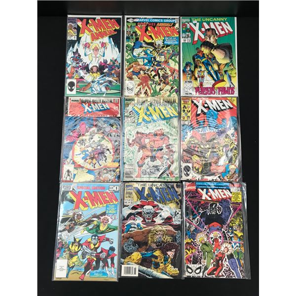 LOT OF 9 X-MEN COMICS (MARVEL COMICS)