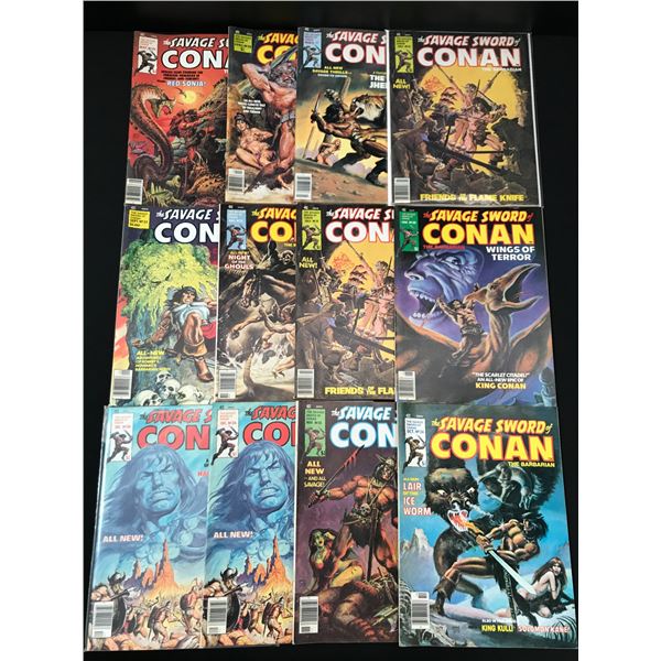LOT OF 12 CONAN COMICS (CURTIS COMICS)