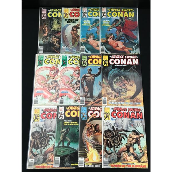 LOT OF 12 CONAN COMICS (CURTIS COMICS)
