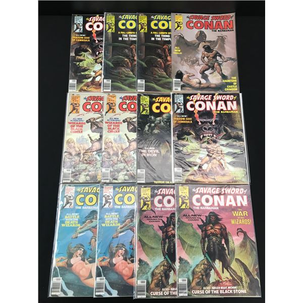 LOT OF 12 CONAN COMICS (CURTIS COMICS)